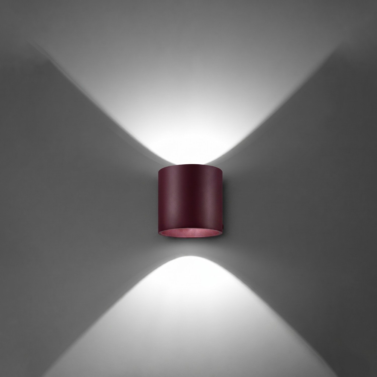 Wall Lamp Orbis 1 Burgundy Uncategorized Great Lighting UK Ltd