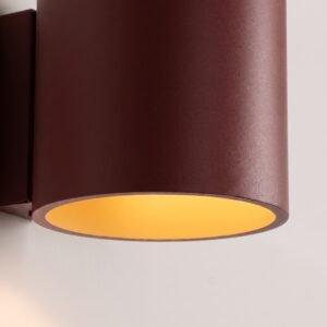 Wall Lamp Orbis 1 Burgundy Uncategorized Great Lighting UK Ltd