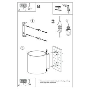 Wall Lamp Orbis 1 Ultramarine Uncategorized Great Lighting UK Ltd