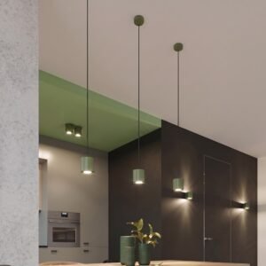 Ceiling Lamp Orbis 2 Olive Green Uncategorized Great Lighting UK Ltd