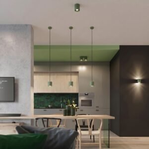 Ceiling Lamp Orbis 2 Olive Green Uncategorized Great Lighting UK Ltd