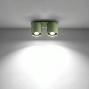 Ceiling Lamp Orbis 2 Olive Green Uncategorized Great Lighting UK Ltd
