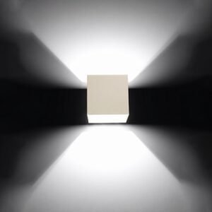 Wall Lamp Quad 1 Beige Uncategorized Great Lighting UK Ltd