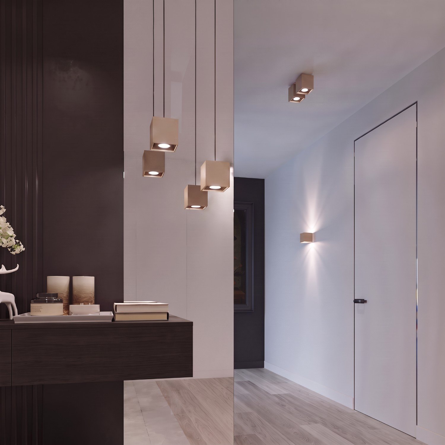 Ceiling Lamp Quad 1 Taupe Uncategorized Great Lighting UK Ltd
