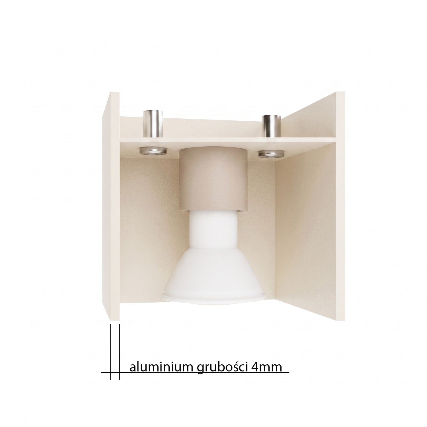 Ceiling Lamp Quad 1 Taupe Uncategorized Great Lighting UK Ltd