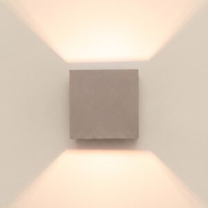 Wall Lamp Quad 1 Taupe Uncategorized Great Lighting UK Ltd