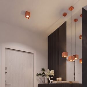 Ceiling Lamp Quad 1 Red Ochre Uncategorized Great Lighting UK Ltd