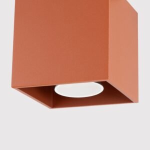 Ceiling Lamp Quad 1 Red Ochre Uncategorized Great Lighting UK Ltd