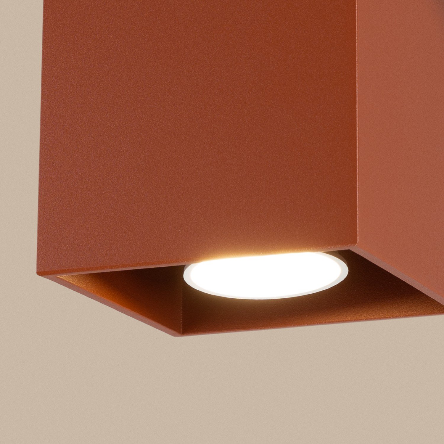 Ceiling Lamp Quad 1 Red Ochre Uncategorized Great Lighting UK Ltd