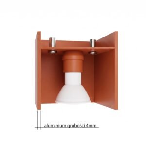 Wall Lamp Quad 1 Red Ochre Uncategorized Great Lighting UK Ltd