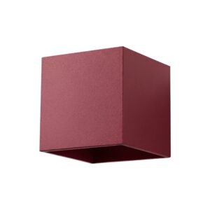 Wall Lamp Quad 1 Burgundy Uncategorized Great Lighting UK Ltd