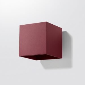 Wall Lamp Quad 1 Burgundy Uncategorized Great Lighting UK Ltd