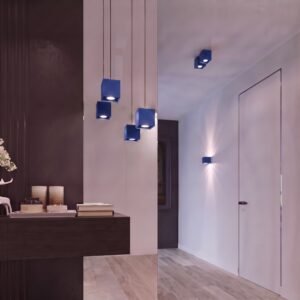 Wall Lamp Quad 1 Ultramarine Uncategorized Great Lighting UK Ltd