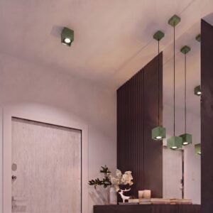 Ceiling Lamp Quad 1 Olive Green Uncategorized Great Lighting UK Ltd