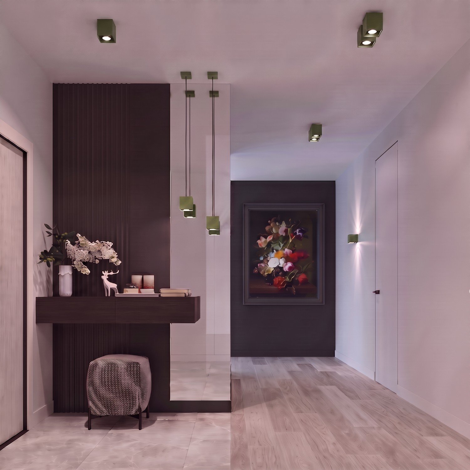 Ceiling Lamp Quad 1 Olive Green Uncategorized Great Lighting UK Ltd