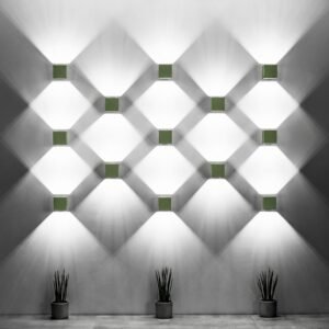 Wall Lamp Quad 1 Olive Green Uncategorized Great Lighting UK Ltd