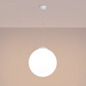 Pendant Lamp Ugo 40 White Uncategorized Great Lighting UK Ltd