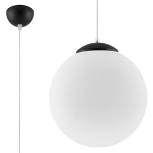 Pendant Lamp Ugo 30 Black Uncategorized Great Lighting UK Ltd