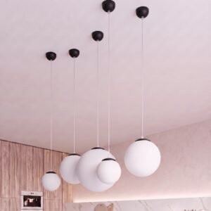 Pendant Lamp Ugo 40 Black Coloured Pendant Lights Great Lighting UK Ltd