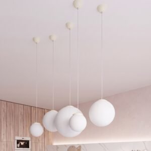 Pendant Lamp Ugo 40 Beige Uncategorized Great Lighting UK Ltd