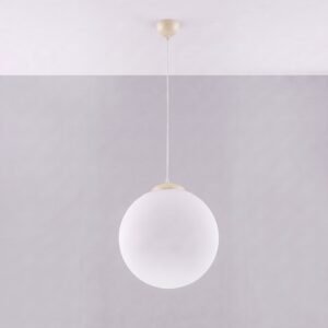 Pendant Lamp Ugo 40 Beige Uncategorized Great Lighting UK Ltd