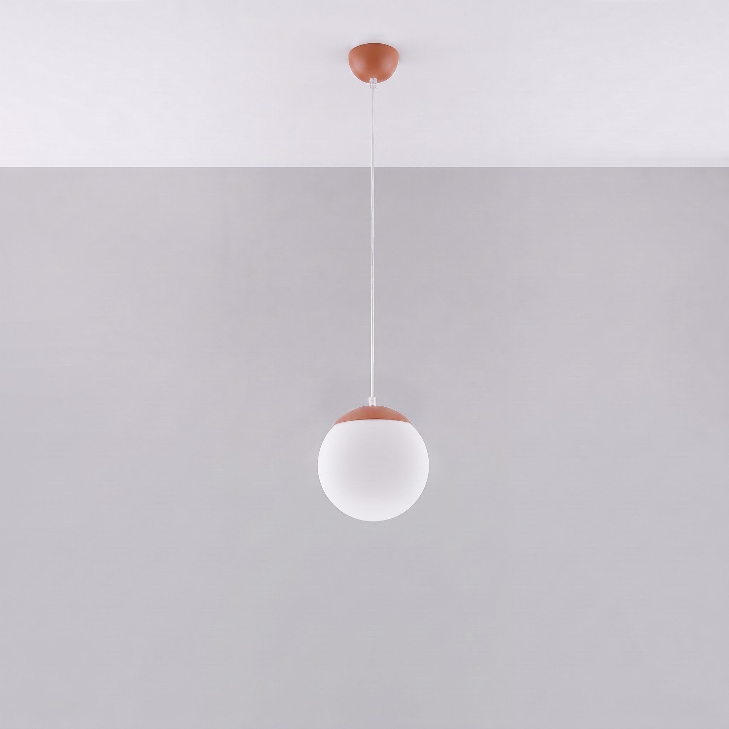 Pendant Lamp Ugo 20 Red Ochre Uncategorized Great Lighting UK Ltd