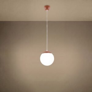 Pendant Lamp Ugo 20 Red Ochre Uncategorized Great Lighting UK Ltd