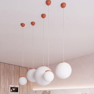 Pendant Lamp Ugo 30 Red Ochre Uncategorized Great Lighting UK Ltd