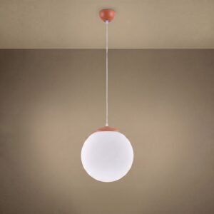 Pendant Lamp Ugo 30 Red Ochre Uncategorized Great Lighting UK Ltd