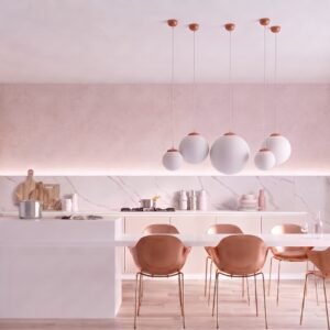 Pendant Lamp Ugo 40 Red Ochre Red Pendant Lights Great Lighting UK Ltd