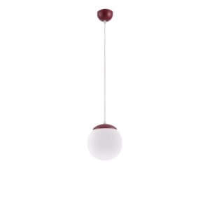 Pendant Lamp Ugo 20 Burgundy Uncategorized Great Lighting UK Ltd