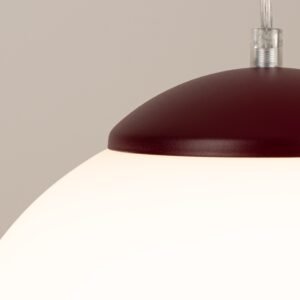 Pendant Lamp Ugo 20 Burgundy Uncategorized Great Lighting UK Ltd