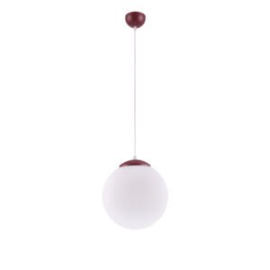 Pendant Lamp Ugo 30 Burgundy Uncategorized Great Lighting UK Ltd