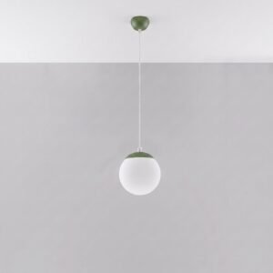 Pendant Lamp Ugo 20 Olive Green Uncategorized Great Lighting UK Ltd