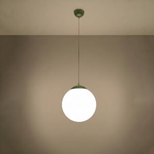 Pendant Lamp Ugo 30 Olive Green Uncategorized Great Lighting UK Ltd