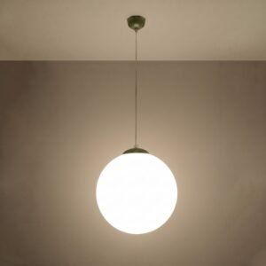 Pendant Lamp Ugo 40 Olive Green Uncategorized Great Lighting UK Ltd
