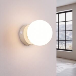 Wall Lamp Yoli 1 Beige with Switch Uncategorized Great Lighting UK Ltd