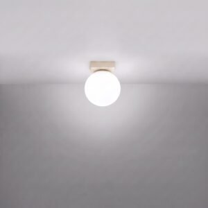 Ceiling Lamp Yoli 1 Beige Uncategorized Great Lighting UK Ltd