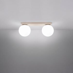 Ceiling Lamp Yoli 2 Beige Uncategorized Great Lighting UK Ltd