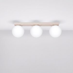 Ceiling Lamp Yoli 3 Beige Uncategorized Great Lighting UK Ltd