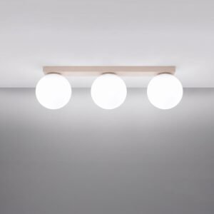 Ceiling Lamp Yoli 3 Beige Uncategorized Great Lighting UK Ltd