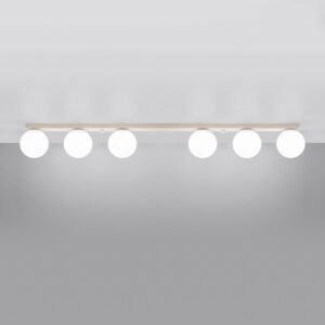 Ceiling Lamp Yoli 6 Beige Uncategorized Great Lighting UK Ltd