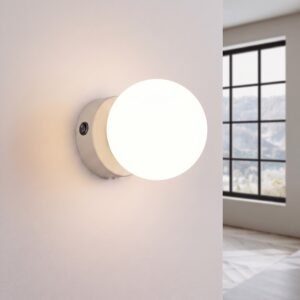 Wall Lamp Yoli 1 Taupe with Switch Uncategorized Great Lighting UK Ltd