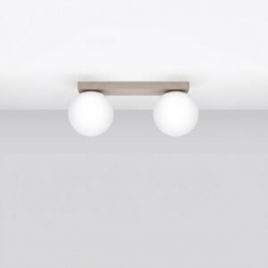 Ceiling Lamp Yoli 2 Taupe Uncategorized Great Lighting UK Ltd