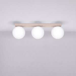 Ceiling Lamp Yoli 3 Taupe Uncategorized Great Lighting UK Ltd