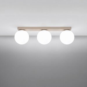 Ceiling Lamp Yoli 3 Taupe Uncategorized Great Lighting UK Ltd