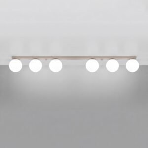 Ceiling Lamp Yoli 6 Taupe Uncategorized Great Lighting UK Ltd