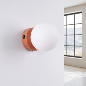 Wall Lamp Yoli 1 Red Ochre with Switch Uncategorized Great Lighting UK Ltd