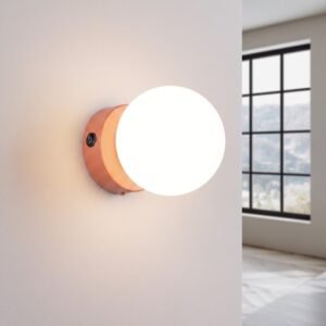 Wall Lamp Yoli 1 Red Ochre with Switch Uncategorized Great Lighting UK Ltd