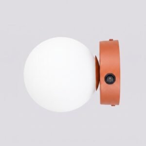 Wall Lamp Yoli 1 Red Ochre with Switch Uncategorized Great Lighting UK Ltd